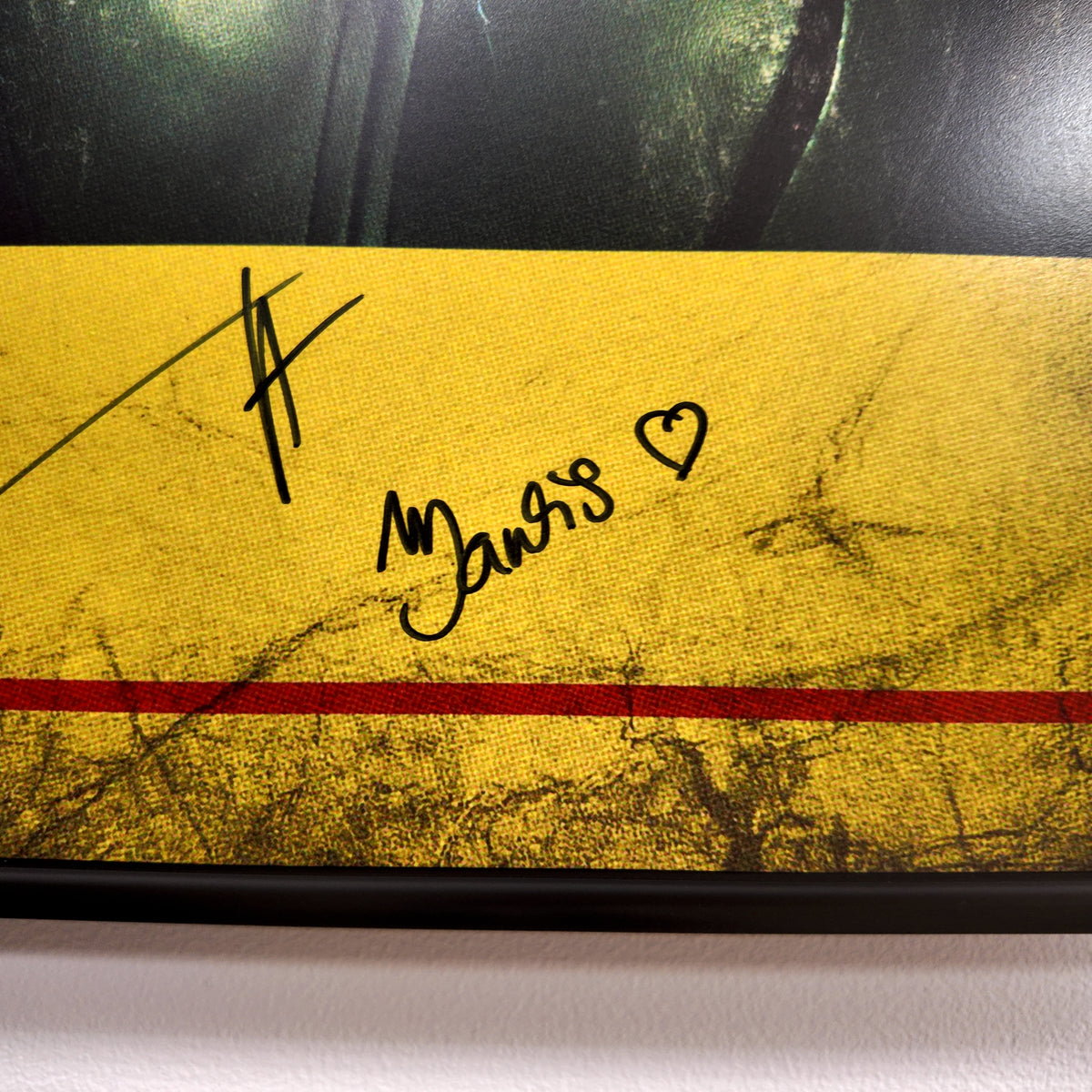 Cuadro firmado por Pom Klementieff (Mantis - Guardianes de la Galaxia)