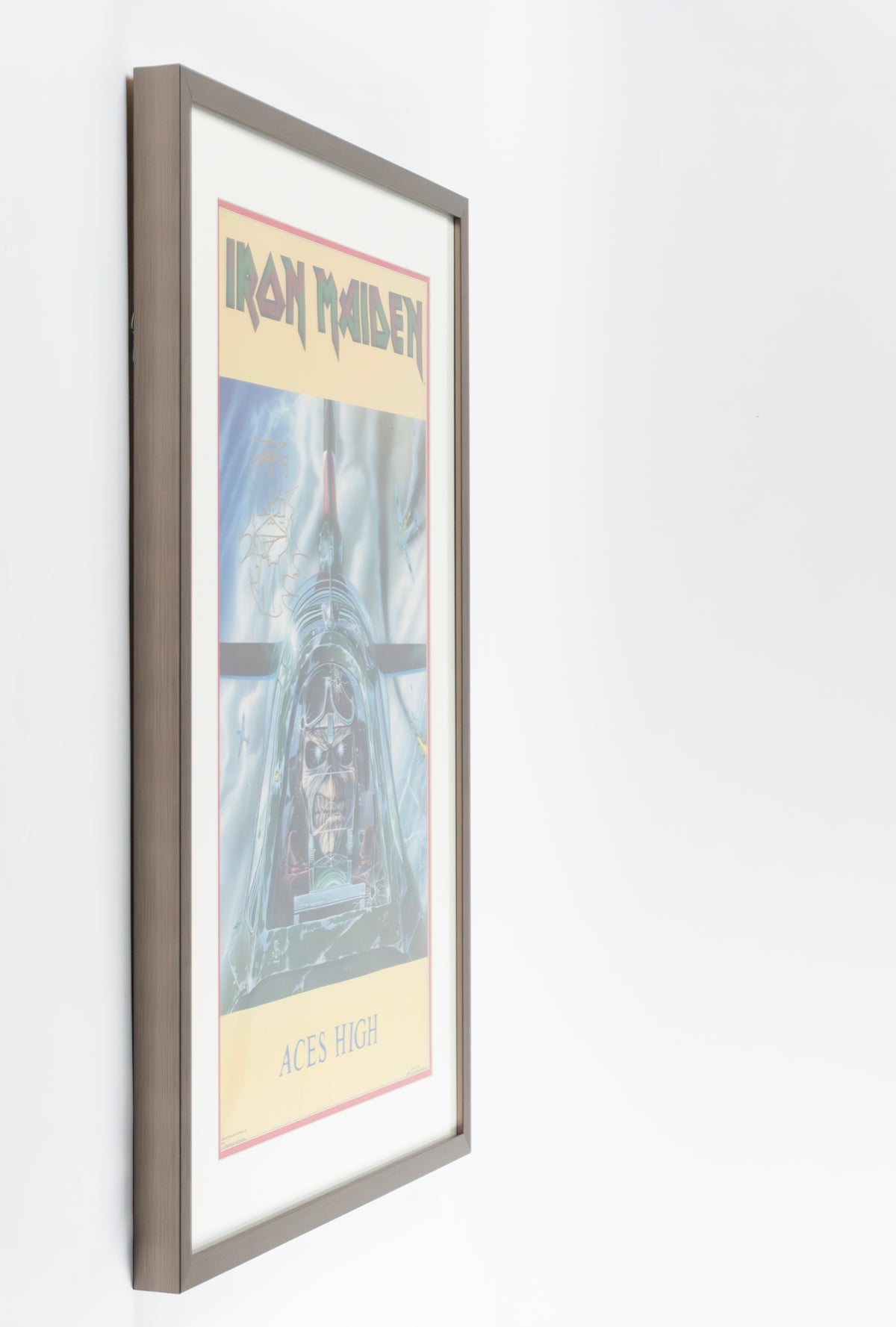 Iron Maiden Aces High Poster FIRMADO